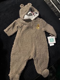 Disney Baby Winnie the Pooh Sherpa Onesie size 3-6 months