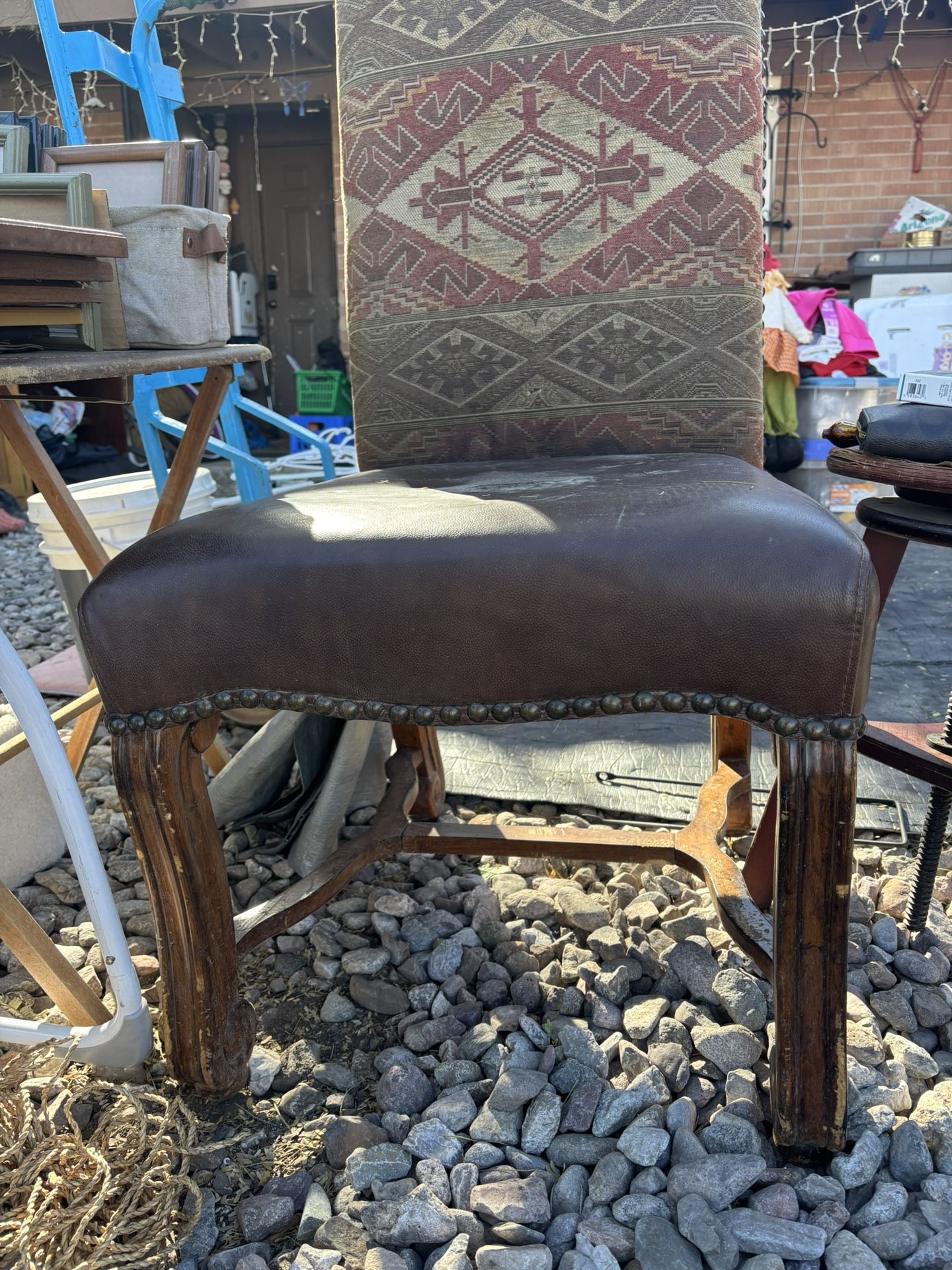 Sturdy Southwestern Leather Chairs