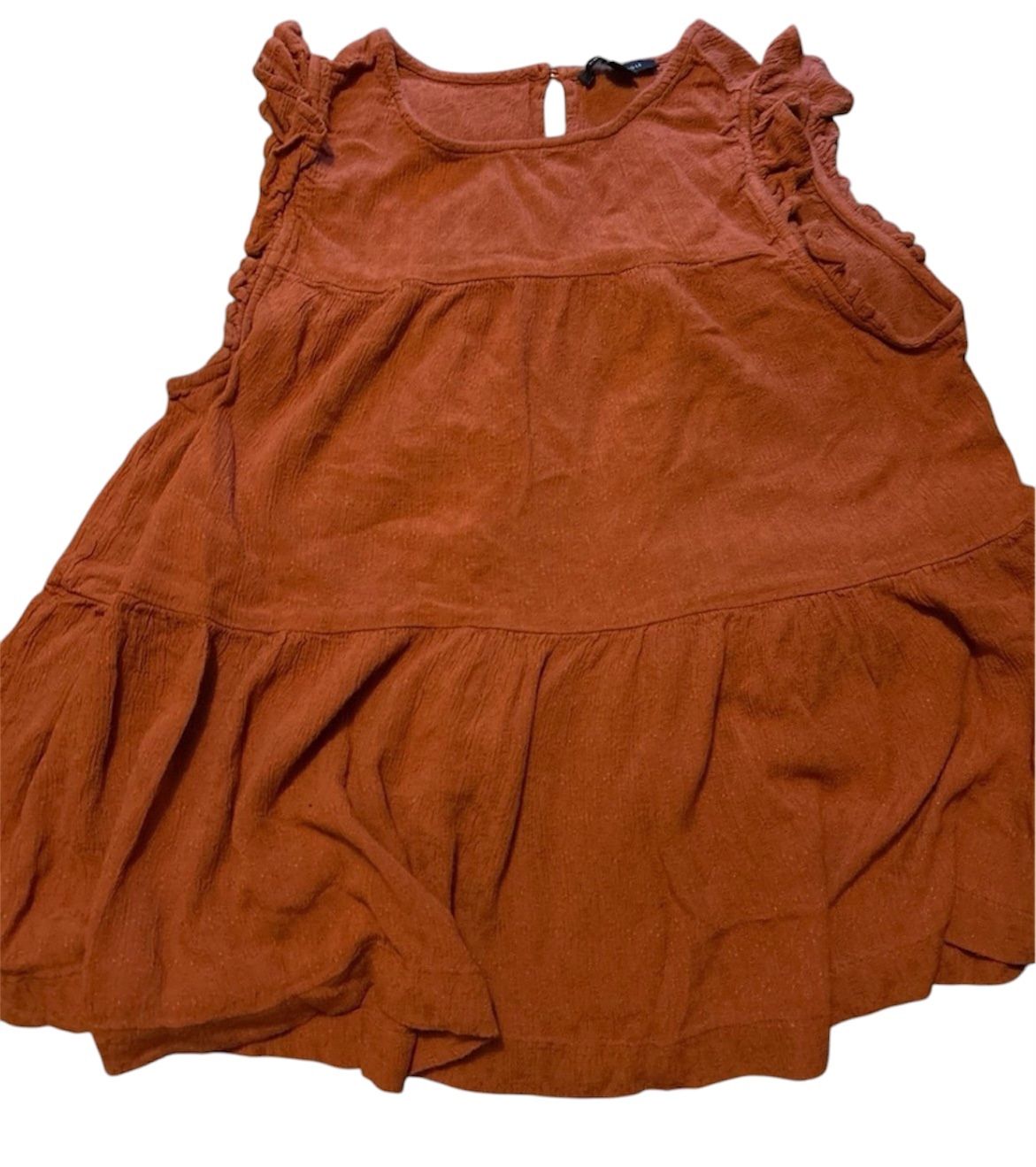 Rust Sleeveless Shirt