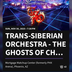 Trans-Siberian  orch 2 Tix Sun 11/30/25 7:30pm