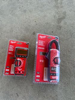 NEW Milwaukee Electrical Meter Bundle - 2217-20 Multimeter & 2236-20 HVAC Clamp Meter