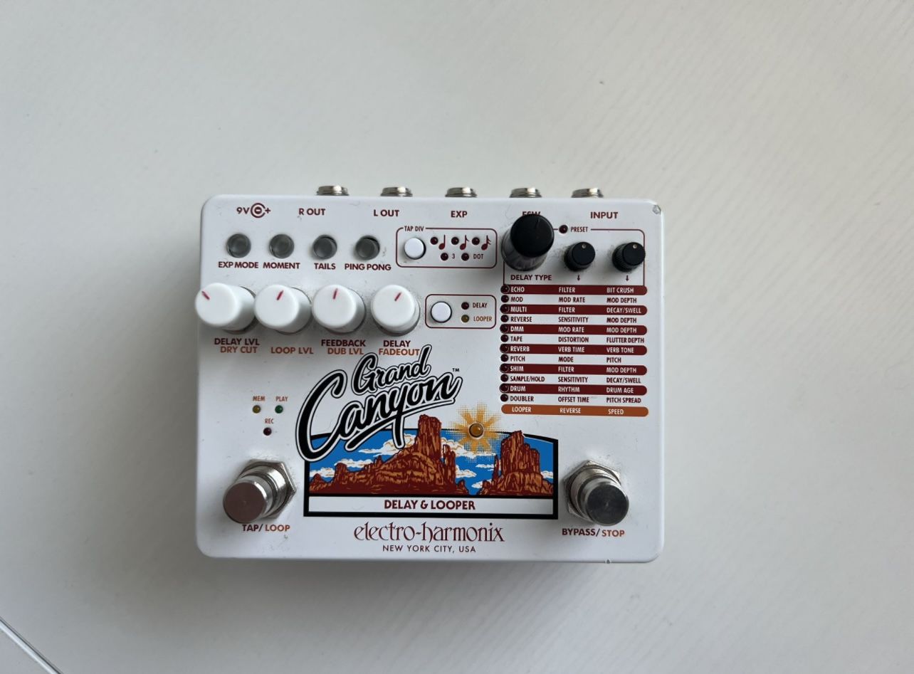 Electro Harmonix EHX Grand Canyon Delay And Looper Guitar Pedal