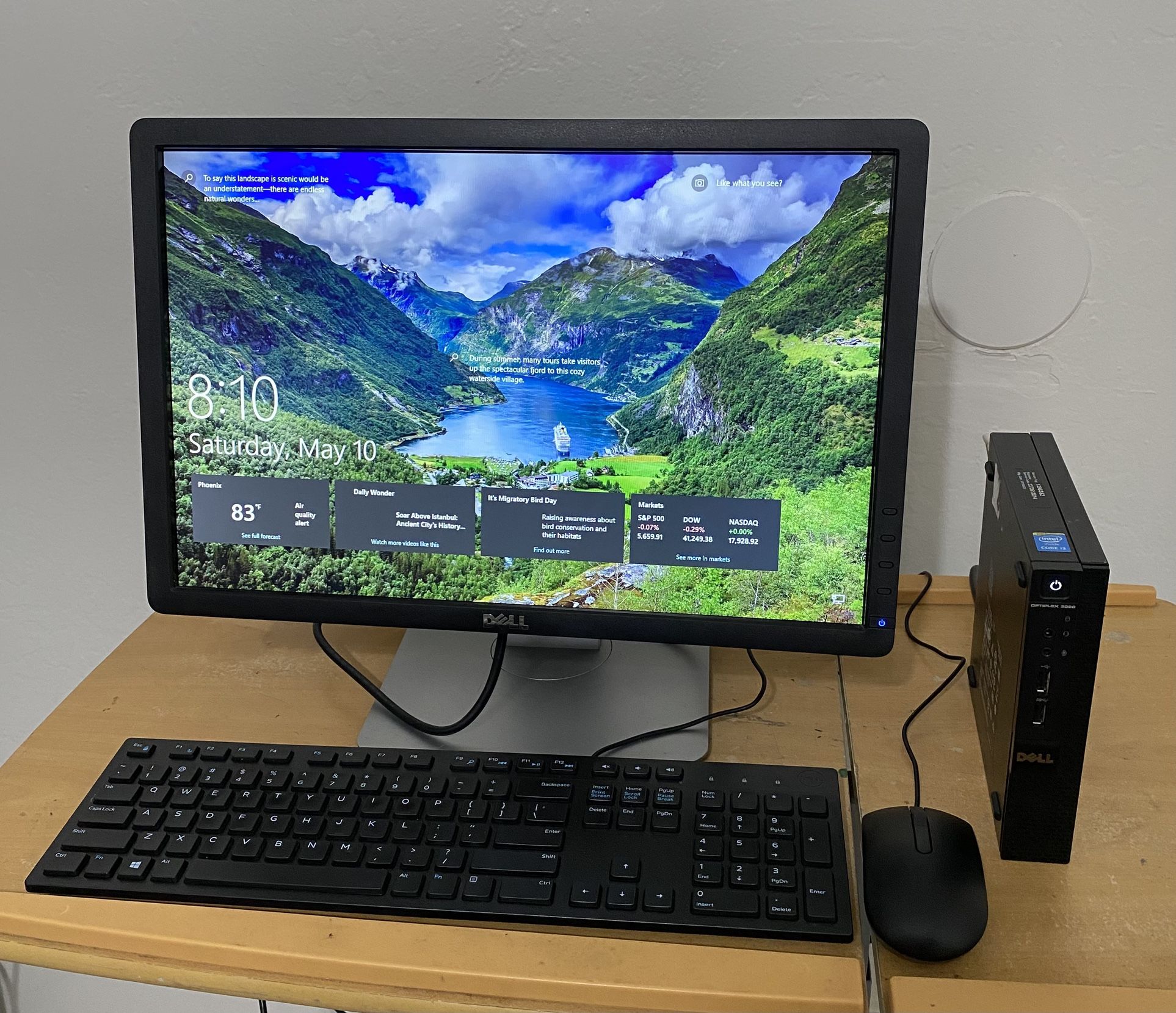 Dell Optiplex 3020M Micro Desktop Mini Tower PC Intel® Core™ i3-4160T CPU @ 3.10GHz 6GB DDR3 SDRAM. 120 GB SSD Windows 10 pro. Microsoft office inst