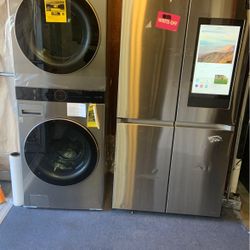 Washer And Dryer NEW NEW $1300 Delivery Free Fridge O Refrigerator Delivery Free $1300 We Finance Nosotros Financiamos Acima Credit 