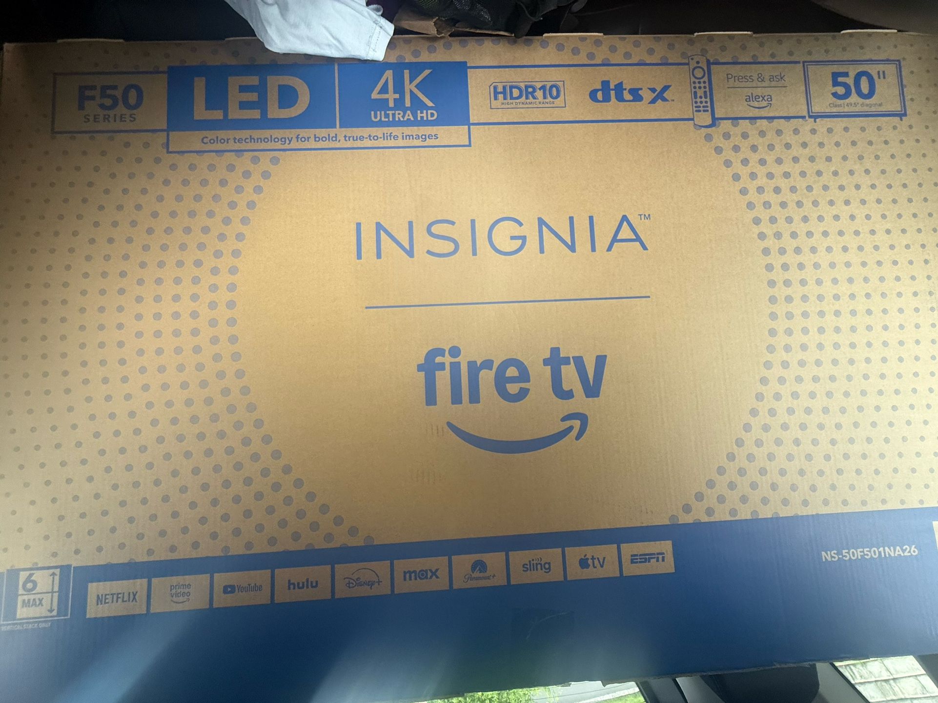 Insignia 50” Class F50 Series LED 4K UHD Smart Fire TV