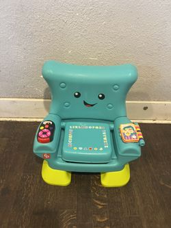 Fisher-Price Laugh & Learn Smart Stages Chair Electronic Learning Toy for Toddlers, Teal