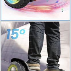 Gyroor Self Balancing Scooter New G13 All Terrain Balancing Scooter with LED Lights & 500W Motor, Self Balancing Off Road with Bluetooth for Kids ages