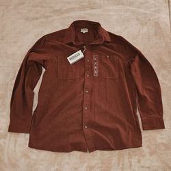 BRAND NEW, BURGUNDY REDHEAD SHIRT