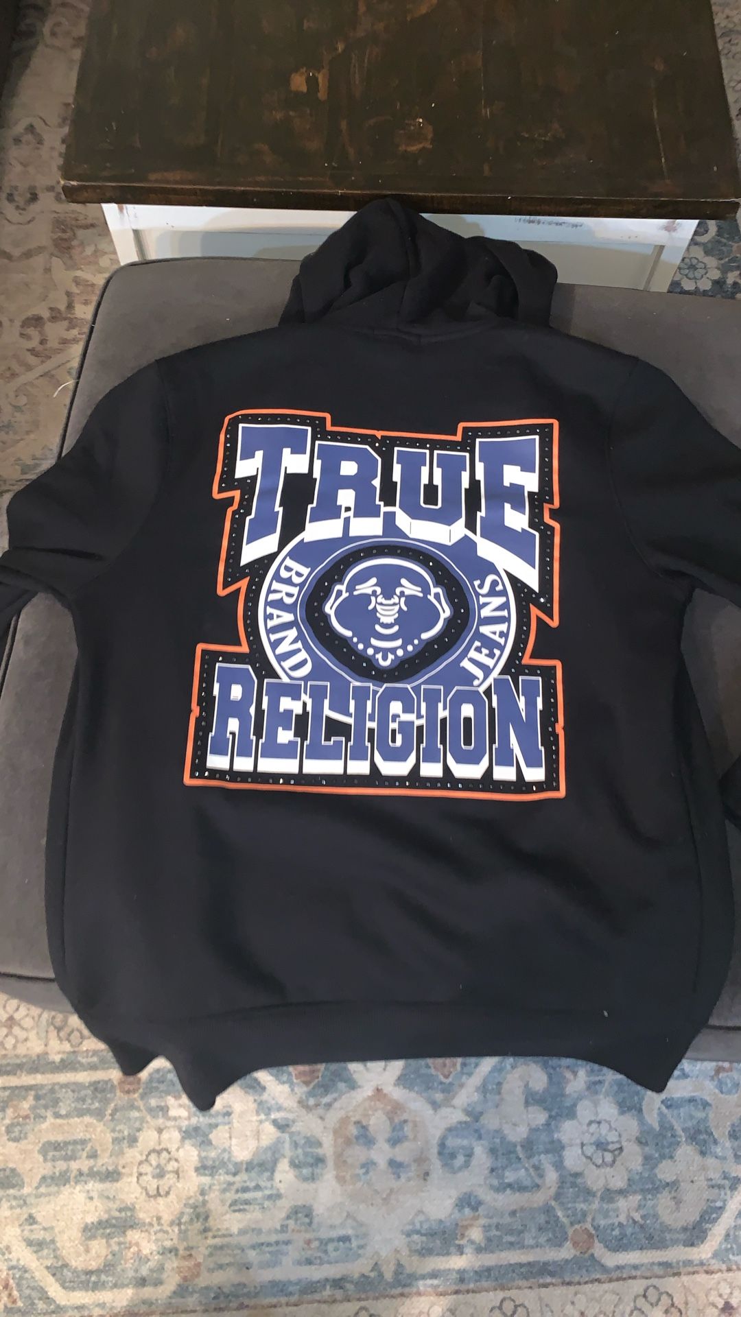 true religion retro studed zip-up