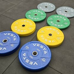 NEW Bumper Plates, Rubber Olympic Weights, Home Gym Weight Set, Folding Squat Rack, Adjustable FID Bench Press, Stall Mats, Rubber Flooring 