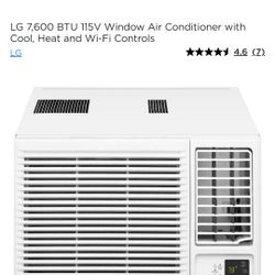 LG 7,600 BTU 115V Window Air Conditioner with Cool, Heat and Wi-Fi Controls

