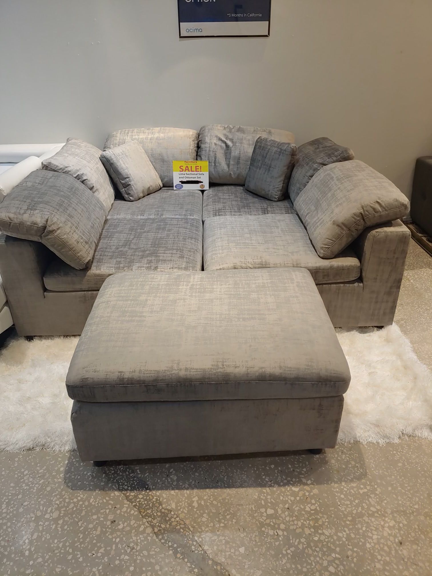Same Day Delivery!🚚💨 -Lima Modular Sectional Sofa w/Ottoman-**90 Days Interest Free**