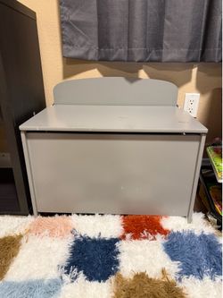 Grey toy chest