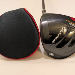 RH MINT TAYLORMADE BURNER SUPER FAST DRIVER 9.5* MATRIX PROTO RED TIE OC DESIGN R. FLEX GRAPHITE SHAFT W/ Golf Pride Grip  Including Head Cover 