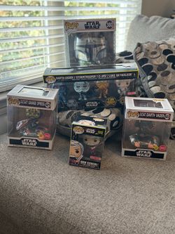 Star Wars Funko Pop Collection Bundle – 5 Items – Exclusives + Glow in Dark