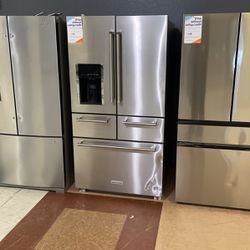 New Scratch And Dent KitchenAid Stainless Steel Refrigerator 5 Doors🔥🔥