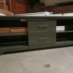 Modern Gray Rustic TV Stand / Media Cabinet with Drawers