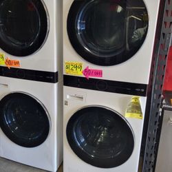 LG ThinQ WashTower Single Unit Front Load Washer 4.5 Cubic Feet  AND  Gas Dryer 7.4 Cubic Feet