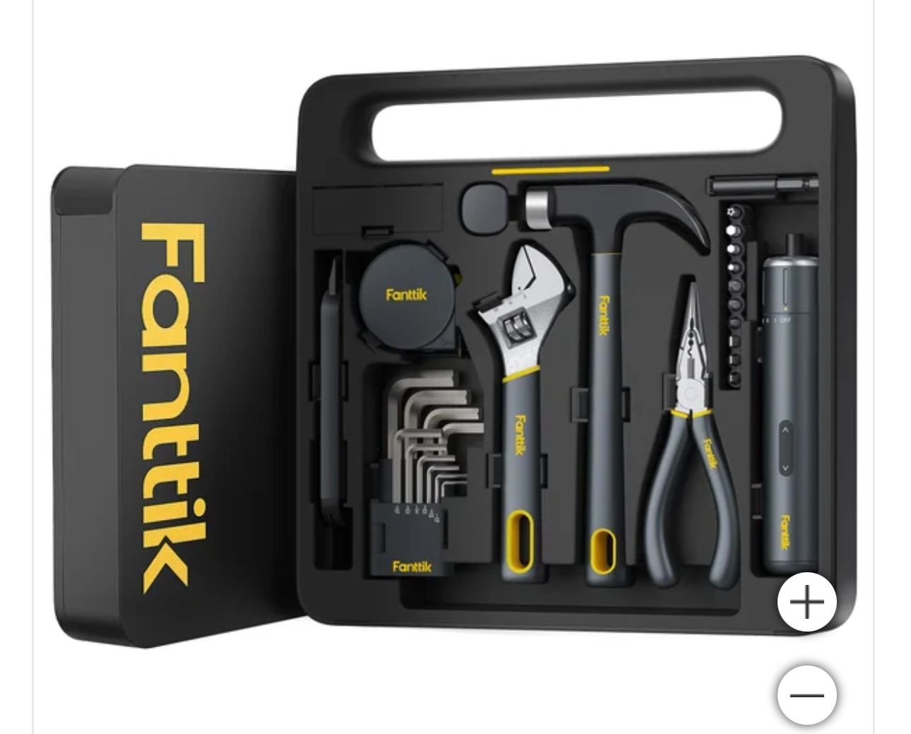 Fanttik N100 7-piece Household Tool Kit with S1 Pro Value Bundle Features: Includes S1 Pro Multi-Bit Cordless Electric Screwdriver Max. 6 N