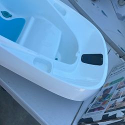 4moms Cleanwater Tub, 3-in-1 Grow-with-Me Baby Bathtub with Digital Thermometer