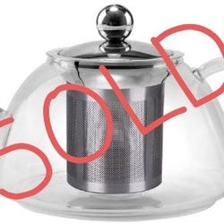 Uniware premium quality stove safe glass kettle 1200 Ml