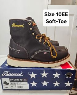 Thorogood Soft Toe Work Boots Size 10EE
