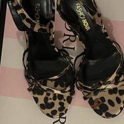 Leopard Heels 7.5