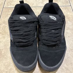 Vans Knu Skool in a monochrome black colorway