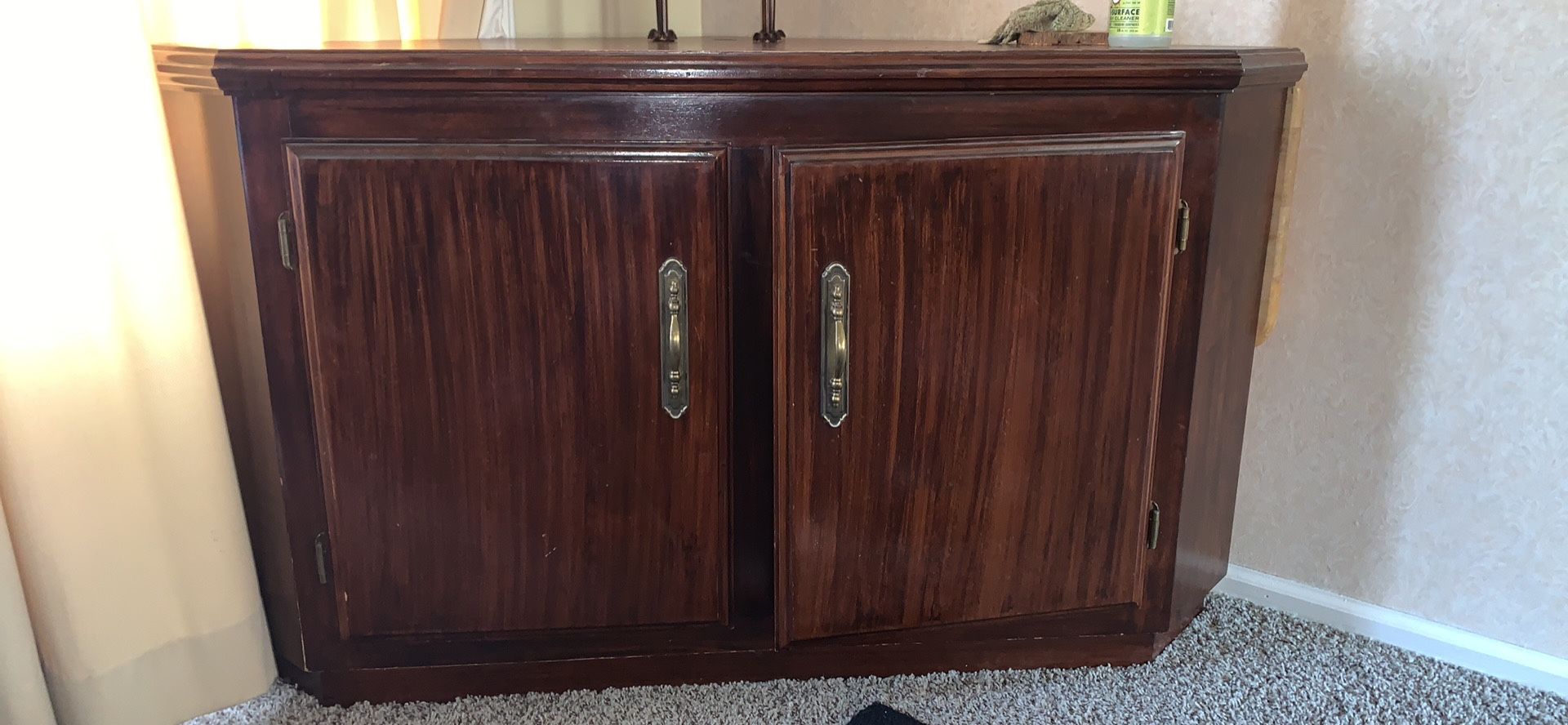 FREE Corner wood cabinet