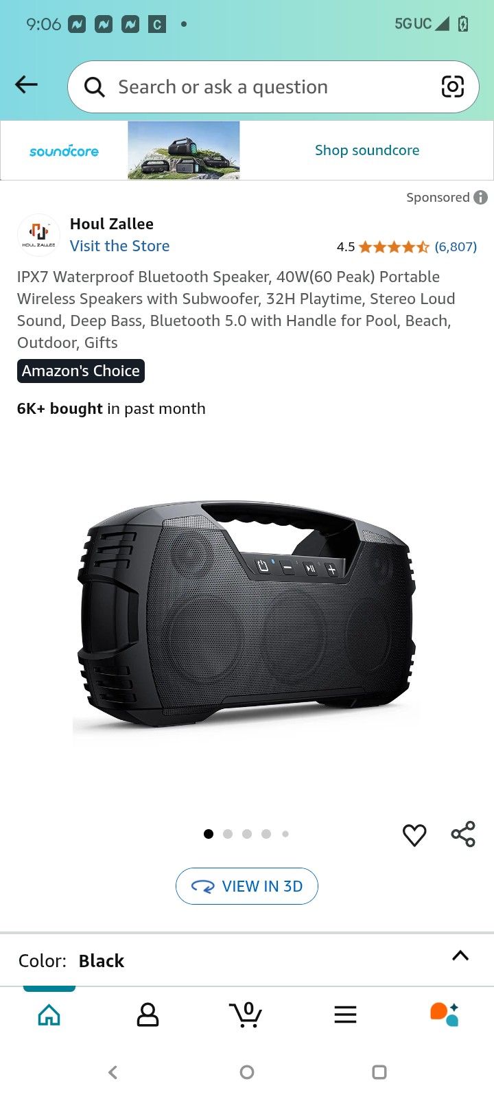 VovBoom Water Proof Bluetooth Speaker