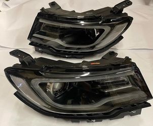 2017 - 2021 Jeep Compass DRL 3D LED headlights projector black housing Luces micas