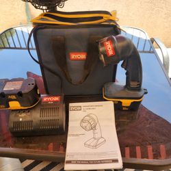 Ryobi Flashlight 2 Batteries & Charger