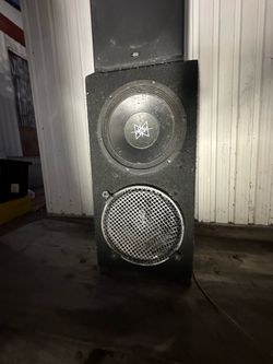 Two speakers one subwoofer