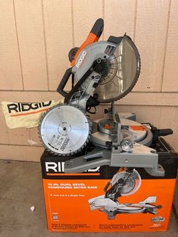 Ridgid 15 Amp 10 in Corded Dual Bevel Miter Saw