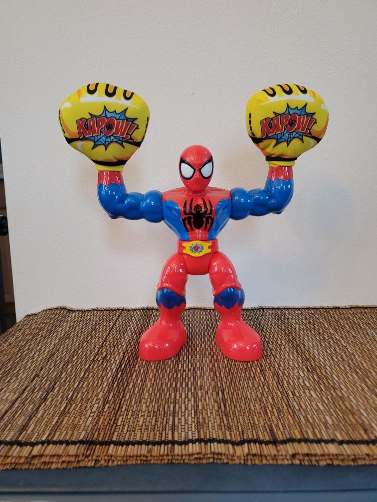 KAPOW SPIDERMAN ~ Hasbro Marvel Disney Talking 10" Plastic & Plush 2013