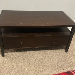 Dark Wood Coffee Table 