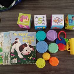 ***BABY SOFT LEARNING BLOCKS, STAKING TOYS, ETC****