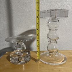 Glass Candle Holders 