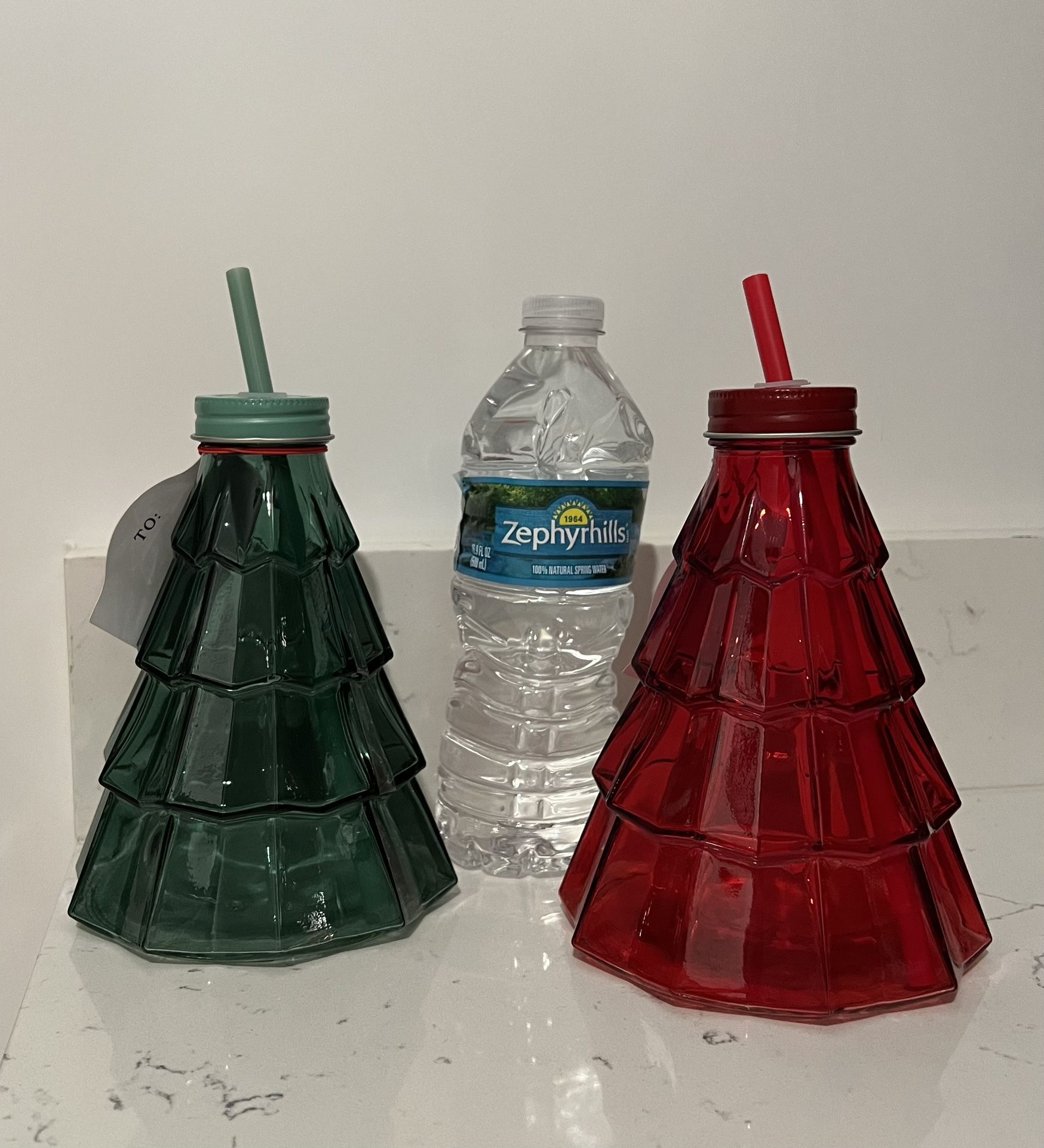 21oz Christmas Tree Glass Sipper