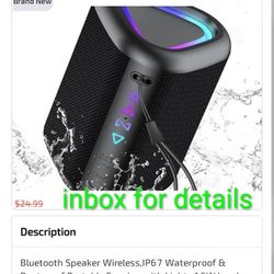 Brand New Speaker Open Box $20