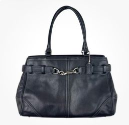 Authentic COACH Hampton Large Leather Satchel – Black – $40 OBO