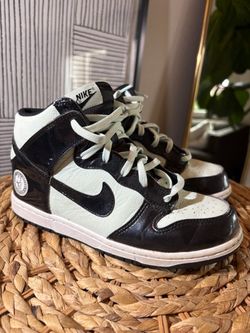 nike dunk high mint green and black size  3 y