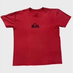 Quiksilver red and black vintage y2k surfing t-shirt Men’s Size XXL 25.5x31