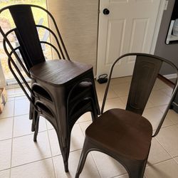 Metal & Wood Chairs