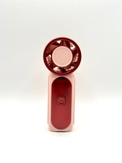 New Pink Portable Rechargeable Fan 5-Speed Mini Handy Fan Pocket Size