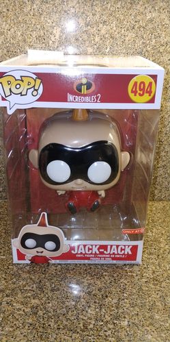 Funko Pop JACK-JACK #494 Disney Incredibles 2 10 INCH Target Exclusive In Hand (Lower for local pick up)