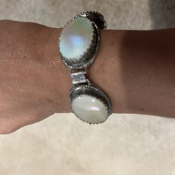 Vintage Whiting & Davis mother of pearl bracelet