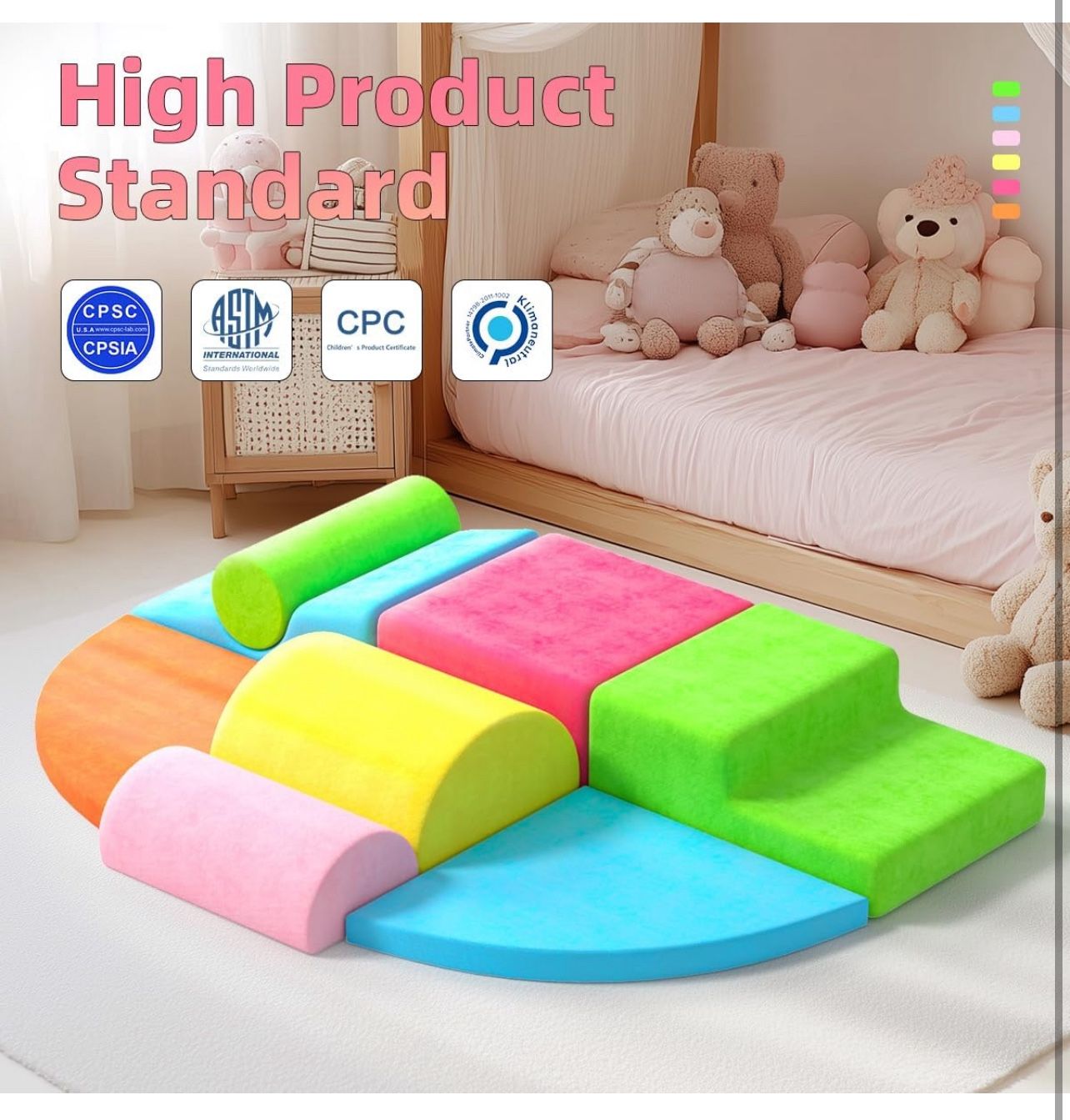 8 Piece Toddler Climbing Blocks