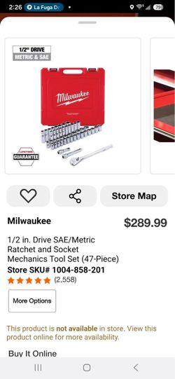 1/2 in. Drive SAE/Metric Ratchet and Socket Mechanics Tool Set (47-Piece)