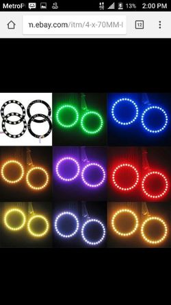 Headlight halos rgb
